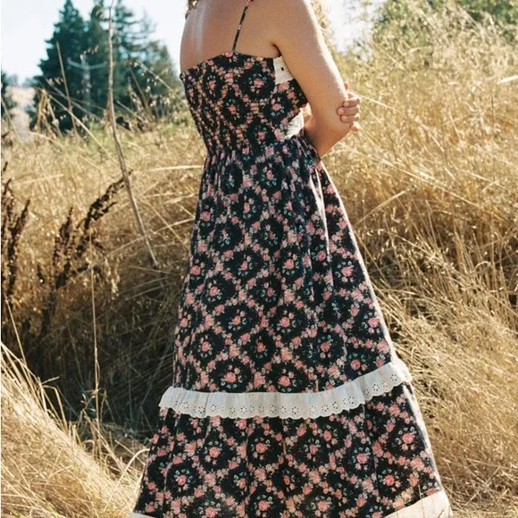 Christy Dawn Emma Dress in Night Rose Lattice NWT - Picture 5 of 9